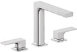 KLUDI DECUS 3-Loch Waschtischmischer mit Push-Open Ventil – Chrom, DN 15, 4,5 l/min