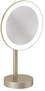 KLUDI VELA R LED-Kosmetikspiegel mit Wandhalterung, 3-fach Vergrößerung, chrom