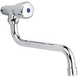 KLUDI STANDARD Spültisch-Schwenkventil DN 15, 230 mm Auslauf, Terralux Griff, verchromt