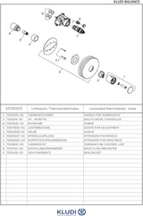 KLUDI BALANCE Unterputz-Thermostat-Armatur Feinbau-Set mit Funktionseinheit chrom