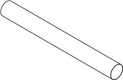KLUDI Abgangsrohr ohne Bördelrand 1 1/4 Zoll x 290 mm – Chrom, Messing, für Waschtisch & Bidet