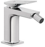 KLUDI DECUS Bidet-Einhandmischer mit Ablaufgarnitur – Chrom, 1-Loch-Montage, Keramik-Kartusche