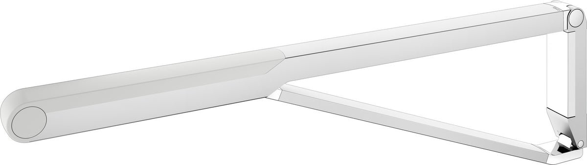 KEUCO AXESS Stützklappgriff WC 700 mm silber-eloxiert/schwarz – Wandmontage