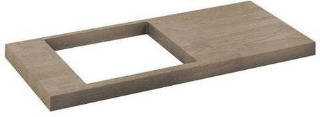 KEUCO Edition 11 Waschtischplatte Eiche Tabak 700-900 mm – Massivholz mit Befestigungskonsolen