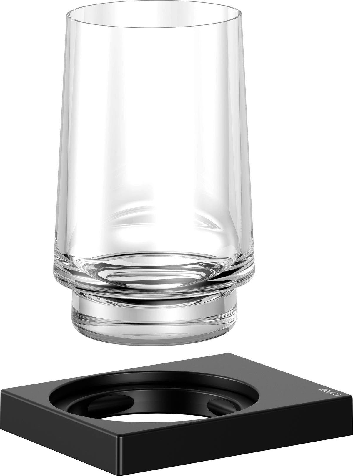 KEUCO Edition 11 Glashalter mit Echtkristall-Glas, verchromt – Wandmontage