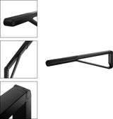 KEUCO AXESS Stützklappgriff WC 700 mm silber-eloxiert/schwarz – Wandmontage