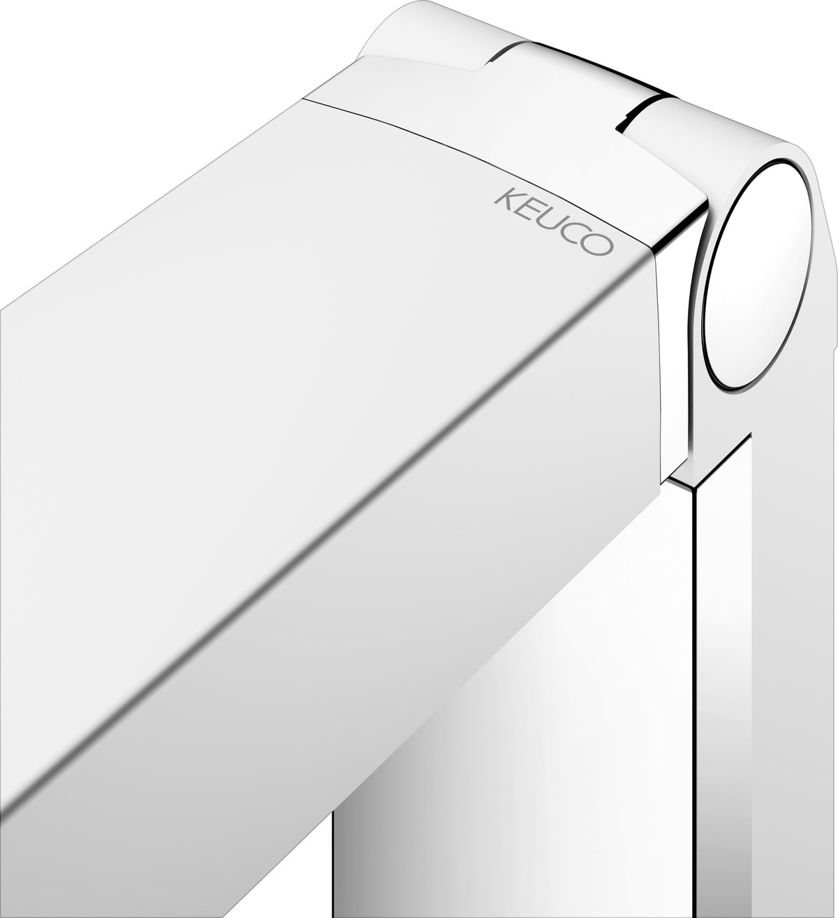 KEUCO AXESS Stützklappgriff WC 700 mm silber-eloxiert/schwarz – Wandmontage