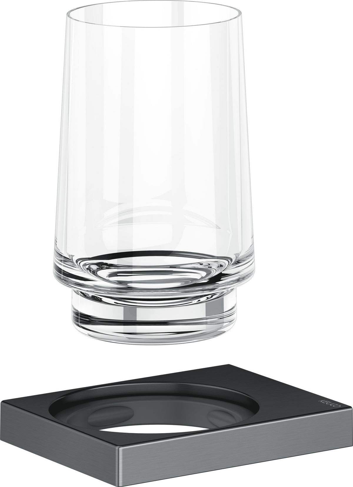 KEUCO Edition 11 Glashalter mit Echtkristall-Glas, verchromt – Wandmontage