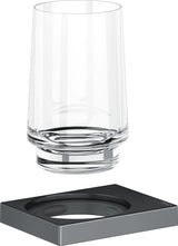 KEUCO Edition 11 Glashalter mit Echtkristall-Glas, verchromt – Wandmontage