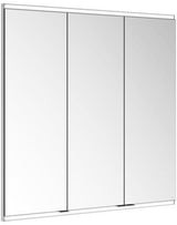 KEUCO Royal Modular 2.0 Spiegelschrank beleuchtet 900 mm, Wandeinbau, 2 Steckdosen, silber-eloxiert