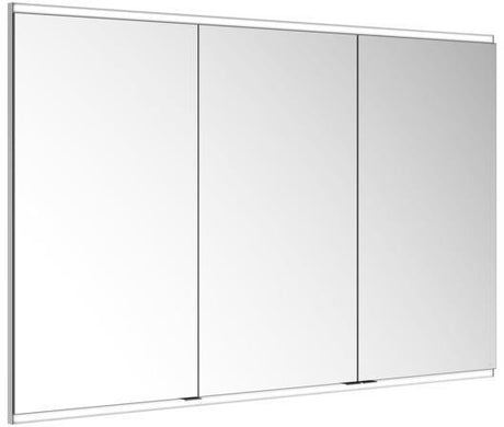 KEUCO Royal Modular 2.0 Spiegelschrank beleuchtet 900 mm, Wandeinbau, 2 Steckdosen, silber-eloxiert