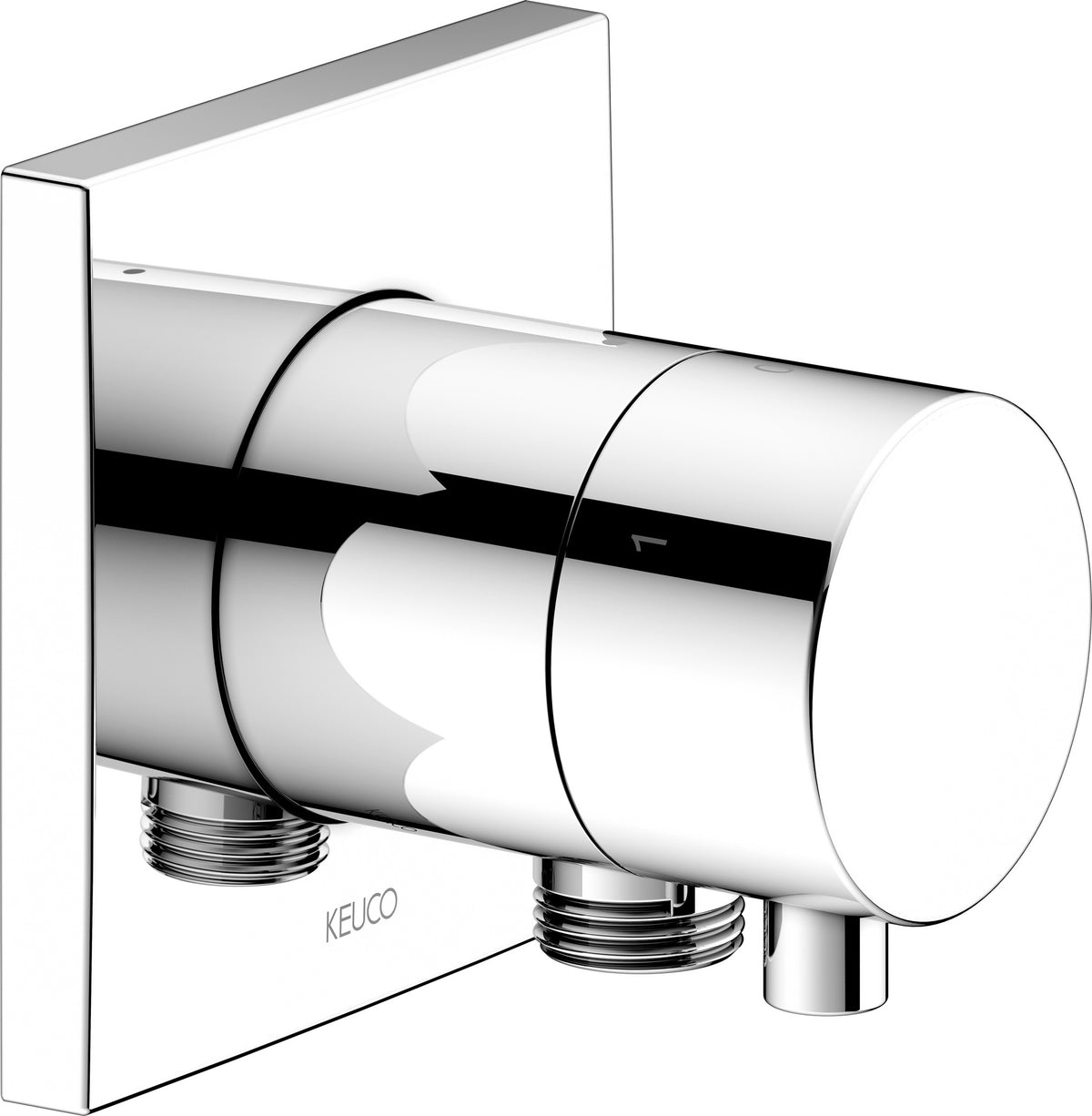 KEUCO IXMO Comfort 3-Wege-Ab- und Umstellventil, rund, verchromt – Unterputz