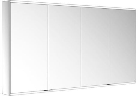 KEUCO Royal Modular 2.0 Spiegelschrank, beleuchtet, 1750 mm, 4 Türen, silber-eloxiert, ohne Steckdose