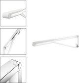 KEUCO AXESS Stützklappgriff WC 700 mm silber-eloxiert/schwarz – Wandmontage