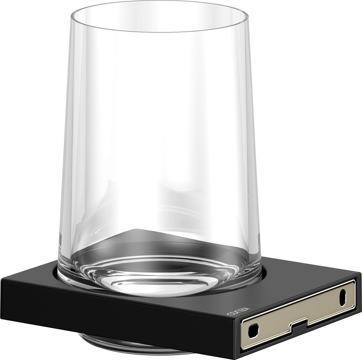 KEUCO Edition 11 Glashalter mit Echtkristall-Glas, verchromt – Wandmontage