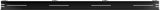 KEUCO Duschablage 24953 auf Maß – 400-600 x 120 x 90 mm, schwarz matt, Aluminium, mit Haken