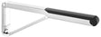 KEUCO AXESS Stützklappgriff WC 700 mm silber-eloxiert/schwarz – Wandmontage