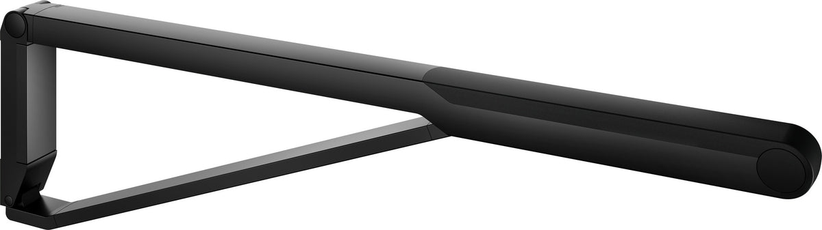 KEUCO AXESS Stützklappgriff WC 700 mm silber-eloxiert/schwarz – Wandmontage