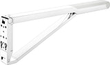 KEUCO AXESS Stützklappgriff WC 700 mm silber-eloxiert/schwarz – Wandmontage