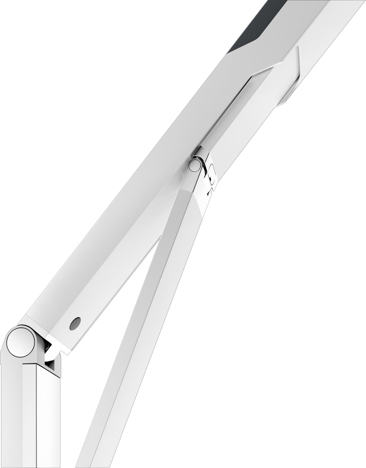 KEUCO AXESS Stützklappgriff WC 700 mm silber-eloxiert/schwarz – Wandmontage
