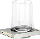 KEUCO Edition 11 Glashalter mit Echtkristall-Glas, verchromt – Wandmontage