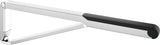 KEUCO AXESS Stützklappgriff WC 700 mm silber-eloxiert/schwarz – Wandmontage