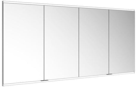 KEUCO Royal Modular 2.0 Spiegelschrank, beleuchtet, Wandeinbau, 2100 mm, silber-eloxiert