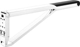 KEUCO AXESS Stützklappgriff WC 700 mm silber-eloxiert/schwarz – Wandmontage