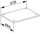 KEUCO Edition 400 Sockelpaket 676 x 25 x 484 mm Weiß Hochglanz für Badmöbel