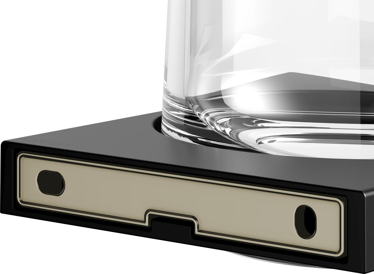 KEUCO Edition 11 Glashalter mit Echtkristall-Glas, verchromt – Wandmontage