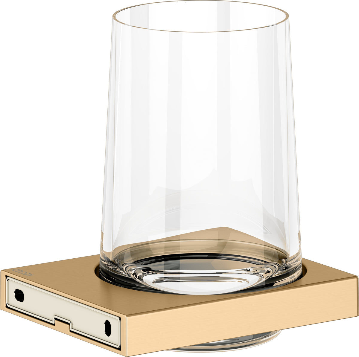 KEUCO Edition 11 Glashalter mit Echtkristall-Glas, verchromt – Wandmontage