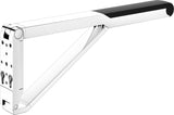 KEUCO AXESS Stützklappgriff WC 700 mm silber-eloxiert/schwarz – Wandmontage