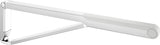 KEUCO AXESS Stützklappgriff WC 700 mm silber-eloxiert/schwarz – Wandmontage