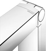KEUCO AXESS Stützklappgriff WC 700 mm silber-eloxiert/schwarz – Wandmontage