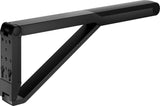 KEUCO AXESS Stützklappgriff WC 700 mm silber-eloxiert/schwarz – Wandmontage