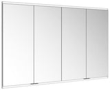 KEUCO Royal Modular 2.0 Spiegelschrank, beleuchtet, Wandeinbau, 1600 mm, silber-eloxiert