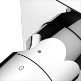 KEUCO IXMO Comfort 3-Wege-Ab- und Umstellventil, rund, verchromt – Unterputz