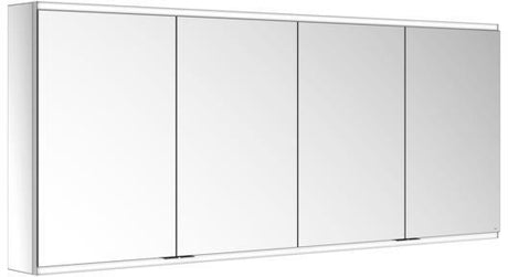 KEUCO Royal Modular 2.0 Spiegelschrank, beleuchtet, 1750 mm, 4 Türen, silber-eloxiert, ohne Steckdose