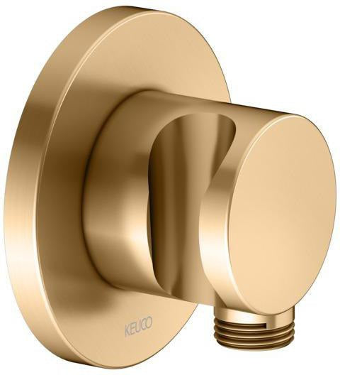 KEUCO IXMO Schlauchanschluss 59592 mit Brausehalter, rund, verchromt