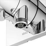 KEUCO IXMO Comfort 3-Wege-Ab- und Umstellventil, rund, verchromt – Unterputz