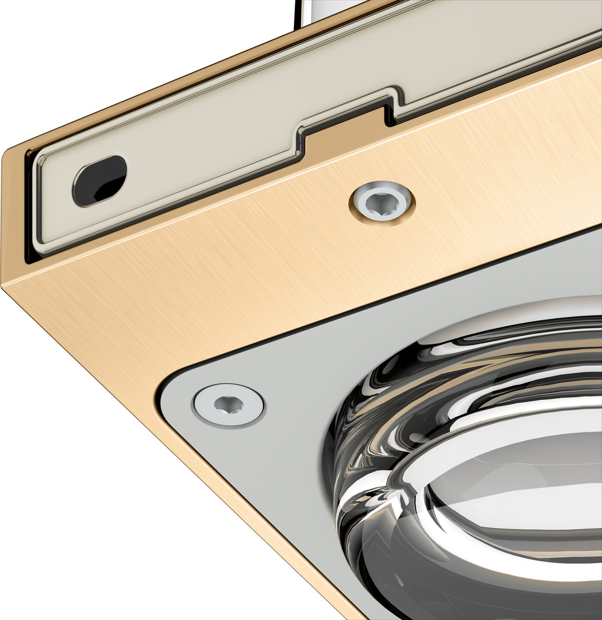 KEUCO Edition 11 Glashalter mit Echtkristall-Glas, verchromt – Wandmontage