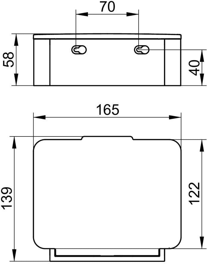 KEUCO Feuchtpapierbox Plan 14967 – Edelstahl-Finish, Wandmontage, mit Deckel