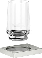 KEUCO Edition 11 Glashalter mit Echtkristall-Glas, verchromt – Wandmontage