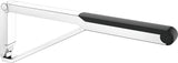 KEUCO AXESS Stützklappgriff WC 700 mm silber-eloxiert/schwarz – Wandmontage