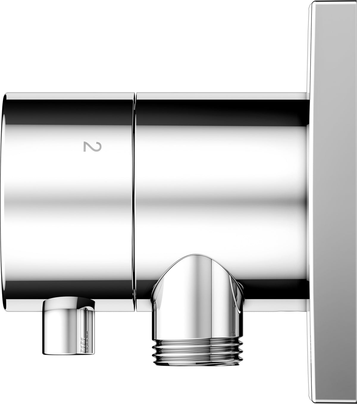 KEUCO IXMO Comfort 3-Wege-Ab- und Umstellventil, rund, verchromt – Unterputz