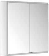 KEUCO Royal Modular 2.0 Spiegelschrank 600 mm, unbeleuchtet, mit Steckdose und USB, silber-eloxiert