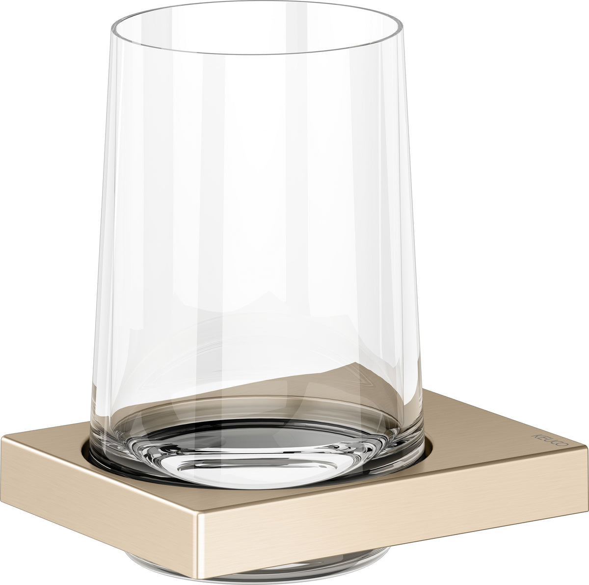 KEUCO Edition 11 Glashalter mit Echtkristall-Glas, verchromt – Wandmontage