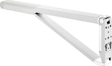 KEUCO AXESS Stützklappgriff WC 700 mm silber-eloxiert/schwarz – Wandmontage