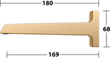 KEUCO Schwallbrause meTime_spa 59982 – Wandanschluss, verchromt, Messing, 169 mm Ausladung
