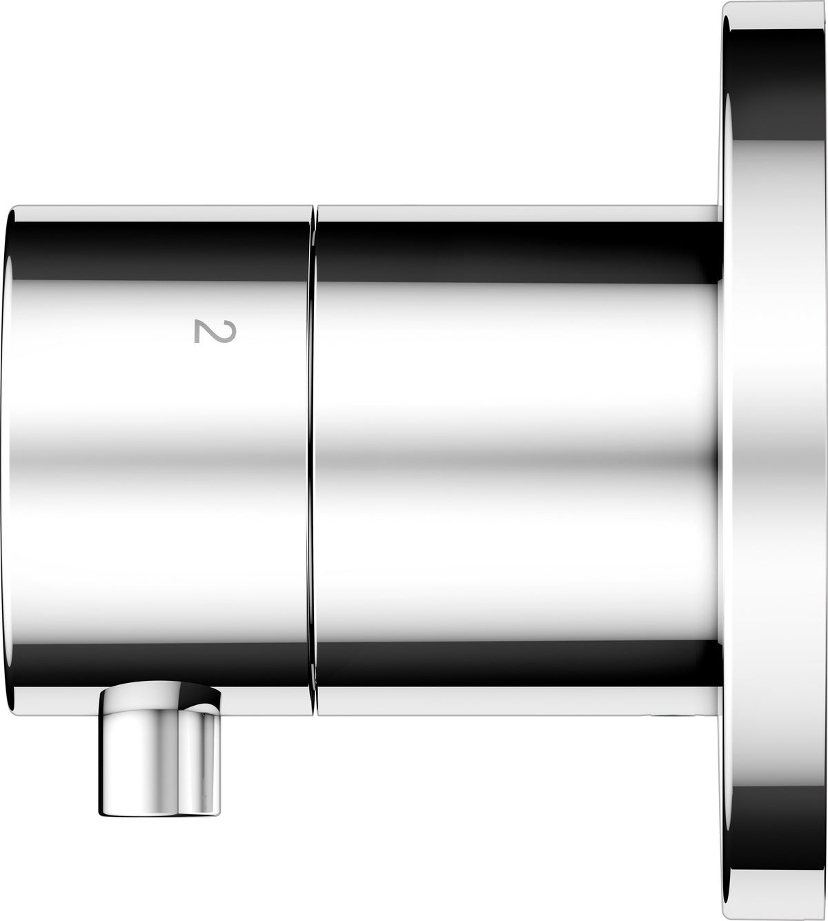 KEUCO IXMO Comfort 3-Wege-Ab- und Umstellventil, rund, verchromt – Unterputz